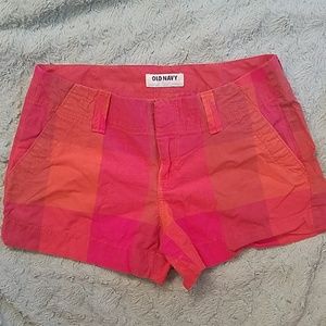 Old Navy pink/orange patern shorts